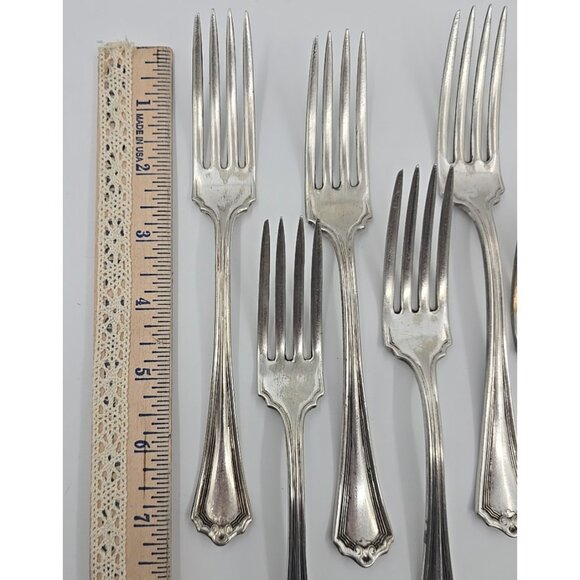 WM. A. Rogers SXR Silverplated Mixed Lot 19 Pc Spoons Forks Replacements Vtg - Picture 6 of 13